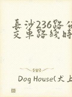 长沙236路公交车路线时间表