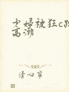 少妇被狂c躁到高潮