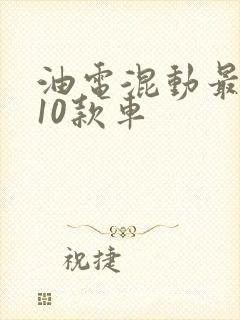 油电混动最好的10款车