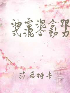 油电混合跟插电式混合动力有什么区别