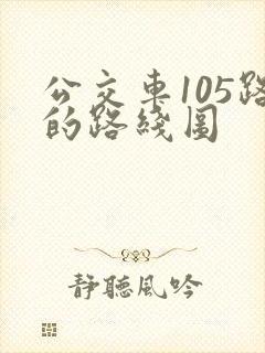 公交车105路的路线图