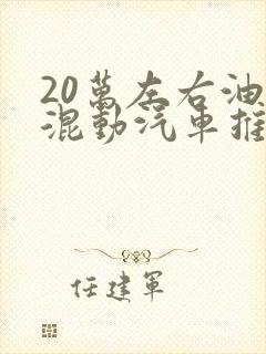 20万左右油电混动汽车推荐