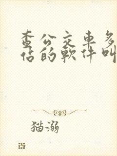 查公交车多久到站的软件叫什么