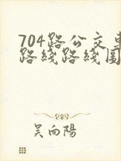 704路公交车路线路线图