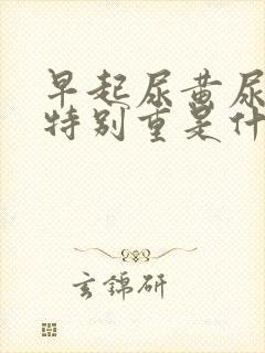 早起尿黄尿骚味特别重是什么原因