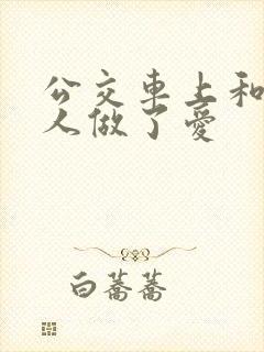 公交车上和陌生人做了爱