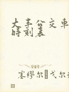 大丰公交车路线时刻表