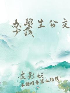 办学生公交卡多少钱