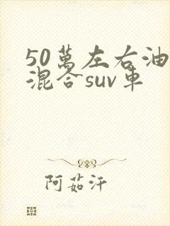 50万左右油电混合suv车