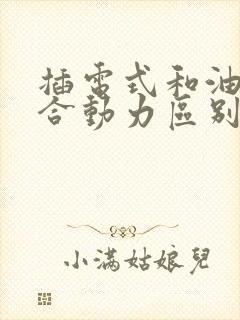 插电式和油电混合动力区别