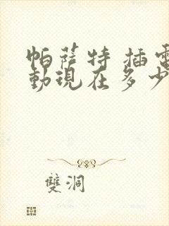 帕萨特 插电混动现在多少钱一辆