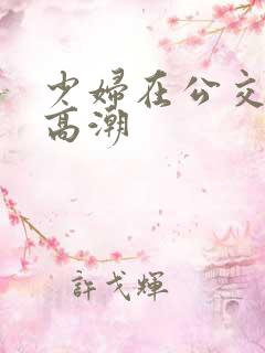 少妇在公交车上高潮