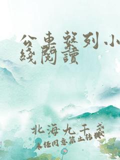 公车系列小说在线阅读
