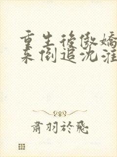 重生后傲娇夫君来倒追沈淮序全文在线阅读