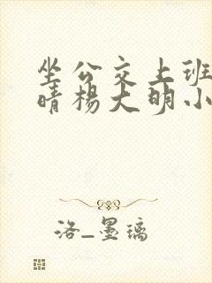坐公交上班的苏晴杨大明小说免费阅