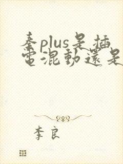 秦plus是插电混动还是油电混动