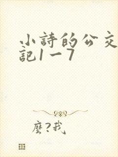 小诗的公交车日记1一7