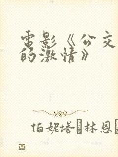 电影《公交车上的激情》