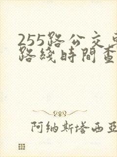 255路公交车路线时间查询