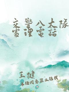 交警八大队事故处理电话