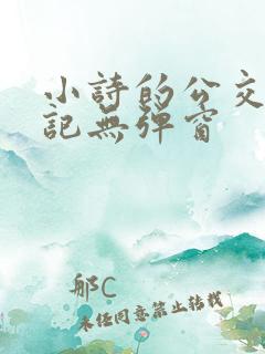 小诗的公交车日记无弹窗