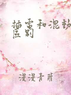 插电和混动车的区别