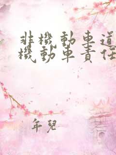 非机动车道追尾机动车责任划分
