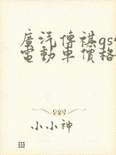 广汽传祺gs4电动车价格