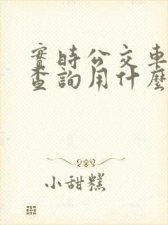 实时公交车到站查询用什么软件