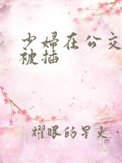 少妇在公交车上被插