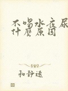 不喝水夜尿多是什么原因
