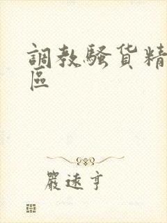 调教骚货精品一区