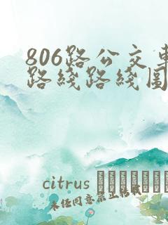 806路公交车路线路线图