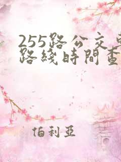 255路公交车路线时间查询