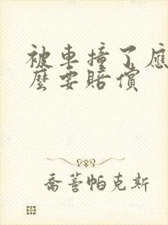 被车撞了应该怎么要赔偿