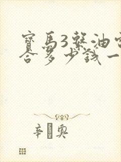 宝马3系油电混合多少钱一辆