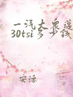 一汽大众迈腾330tsi多少钱