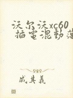 沃尔沃xc60 插电混动落地价多少钱