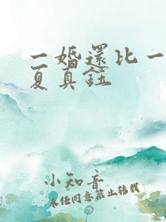 一婚还比一婚高夏真钰