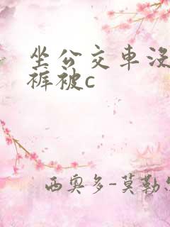坐公交车没穿内裤被c