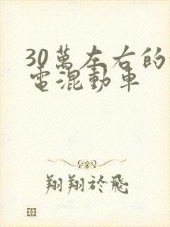 30万左右的油电混动车