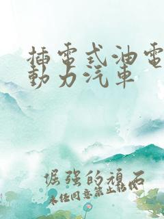 插电式油电混合动力汽车