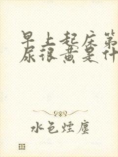 早上起床第一泡尿很黄是什么原因