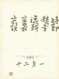 宋宁逸赵时锦小说最新章节更新内容