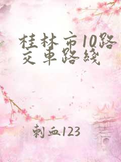 桂林市10路公交车路线