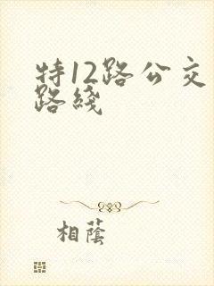 特12路公交车路线