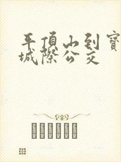 平顶山到宝丰的城际公交