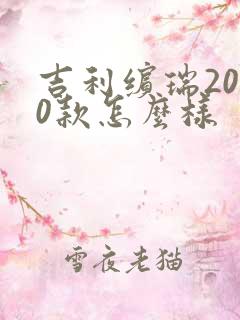 吉利缤瑞2020款怎么样