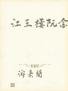 江玉楼阮念笙