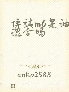 传祺m6是油电混合吗